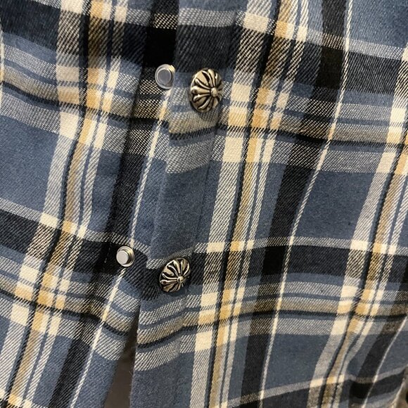 Chrome Hearts Printed-Sleeve Lined Plaid Jacket - Picture 5 of 11